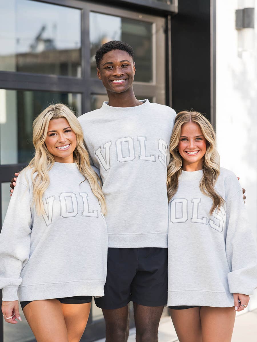 Tennessee "Vols" Applique Mock-Neck Sweatshirt