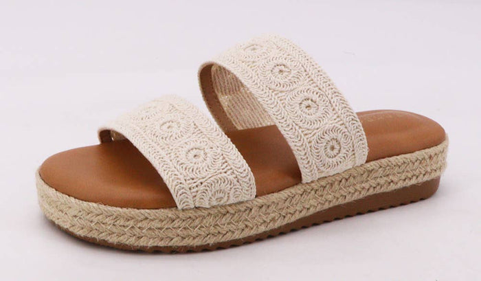 Rosette Espadrille Platform