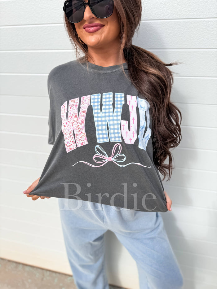 WWJD Spring Graphic Tee On Pepper Spring Graphic Tee On Pepper